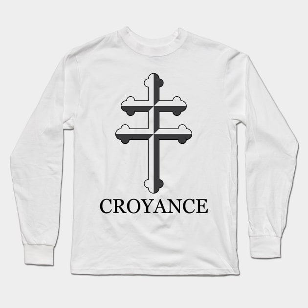 Cross of Lorraine Long Sleeve T-Shirt by JFCharles